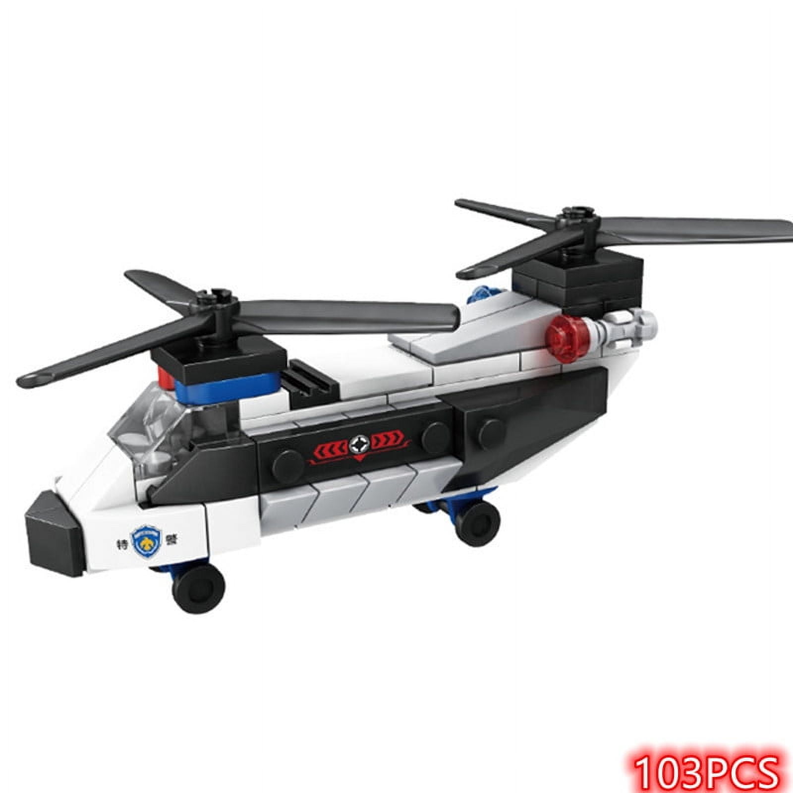 NEW DIY MOC City SWAT Super Police Sports Car Truck Dual-Rotor ...