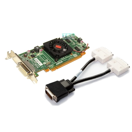 *NEW* Dell HFKYC AMD Radeon HD 6350 512MB DDR3 PCIe x16 Low Profile Video Card + Y Cable DVI