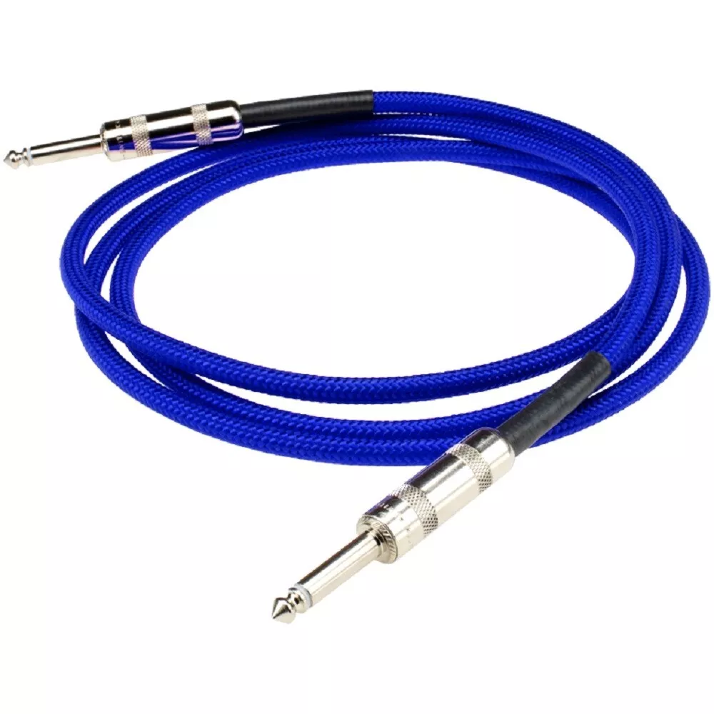 NEW DiMarzio 6' Overbraided Instrument Cable - ELECTRIC BLUE, EP1706SSEB  ArkansasMusicworks (284729)