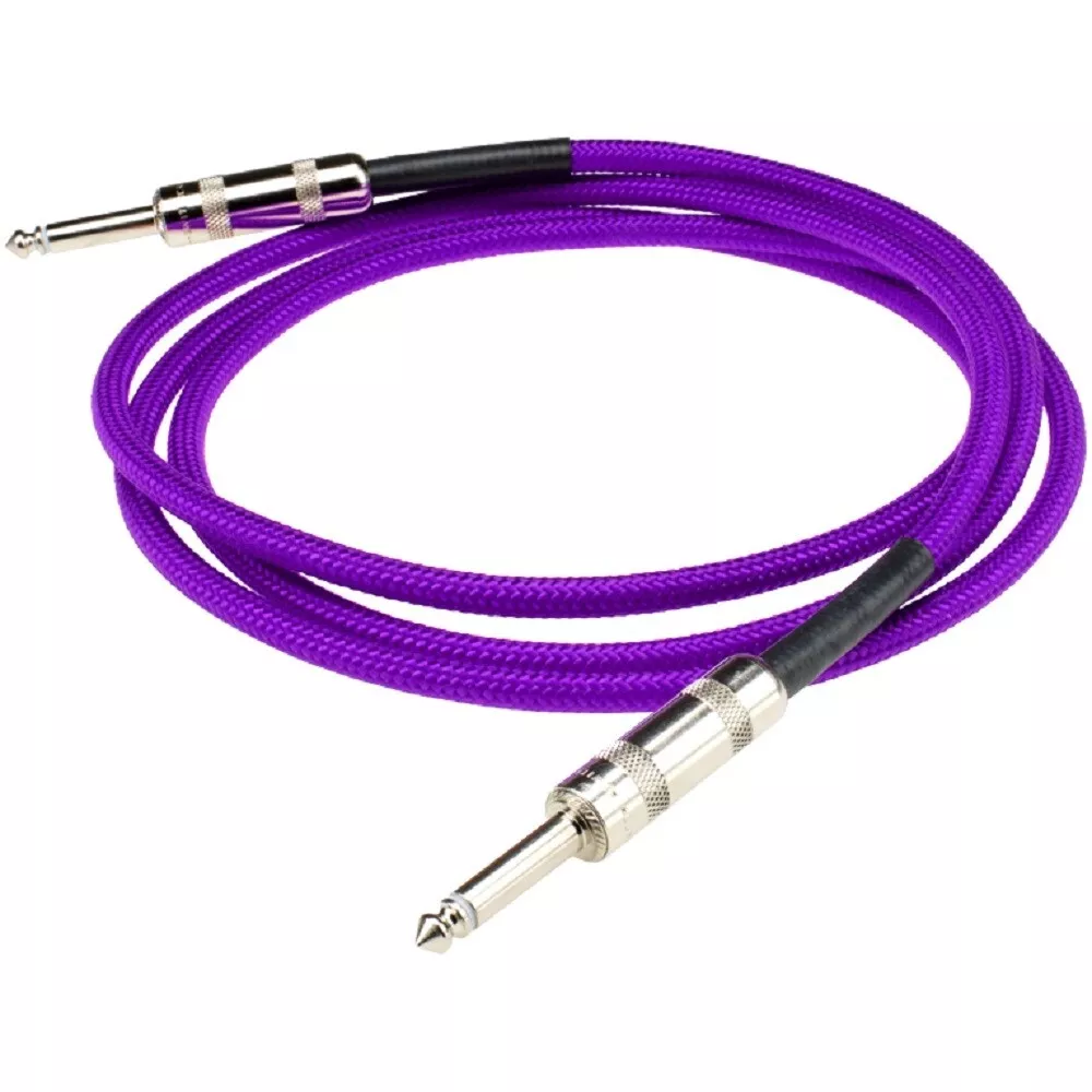 NEW DiMarzio 6' Overbraided Instrument Cable - PURPLE, EP1706SSP