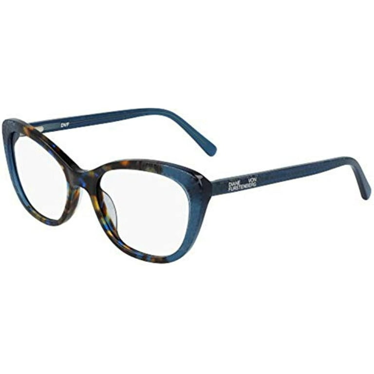 NEW Diane von Furstenberg DVF 5123 340 Teal Gradient Tortoise Eyeglasses 52mm