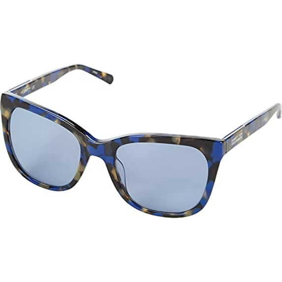 NEW Diane von Furstenberg DVF 678S 415 Blue Havana Leigha Sunglasses w/DVF Case