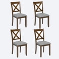 thumbnail image 1 of NEW Dining Chairs set for 4,Kitchen Chair with Padded Seat, Side Chair for Dining Room, Walnut, 1 of 8