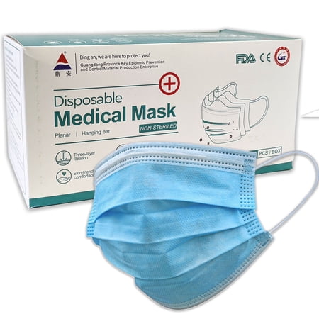 NEW Disposable Face Mouth Mask 3-Ply Ear Loop 50 PCS