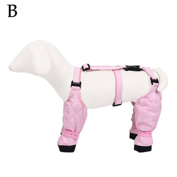 NEW_Dog Paw Boot Leggings,Suspender Boots For Dogs,Protective All-Weather Dog Pants,Dog Strap, with Adjustable Rain Adjust Shoes K8W2
