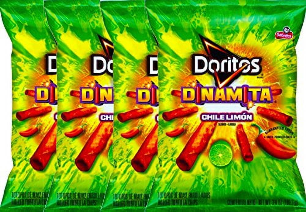 NEW Doritos Dinamita Chile Limon Flavored Tortilla Chips 4.25 Oz (4