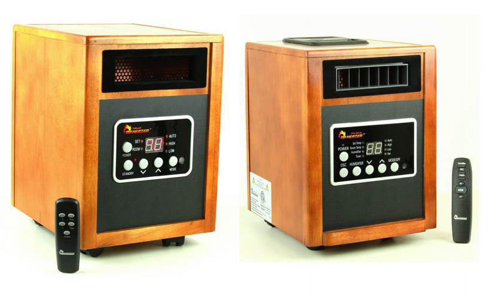 NEW! Dr. Infrared Heater DR-968 u0026 DR-998 1500W Portable Electric Space  Heaters - Walmart.com