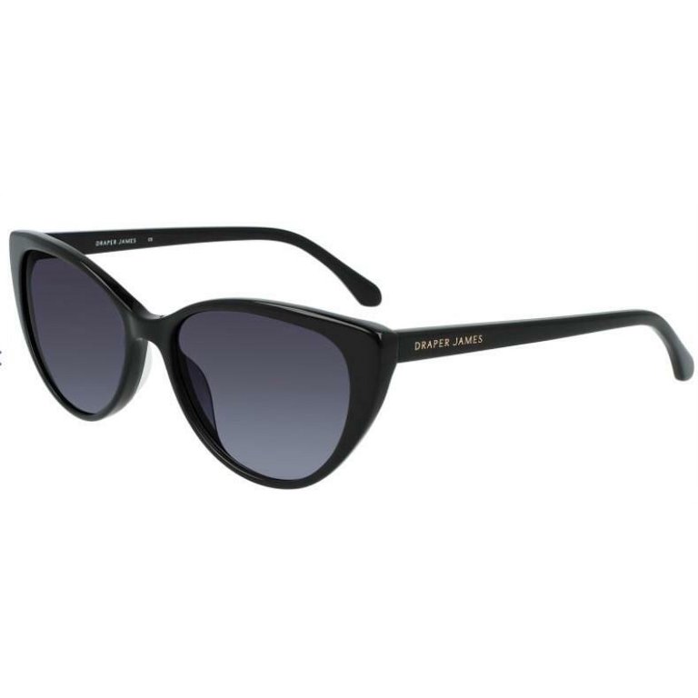 NEW Draper James DJ 7002 001 Black sunglasses with Grey 