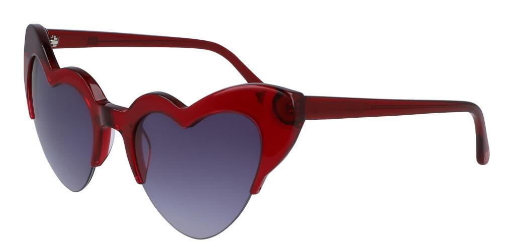 NEW Draper James DJ 7012 615 Red Heart Shaped Sunglasses  display picture 2