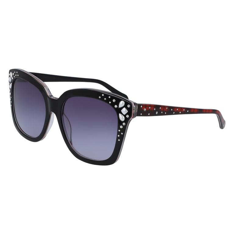 NEW Draper James DJ 7013 001 Black & Red Plaid Sunglasses  display picture 1