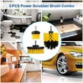 NEW Drill Brush Set Power Scrubber Brushes Cleaner for Car Carpet Wall