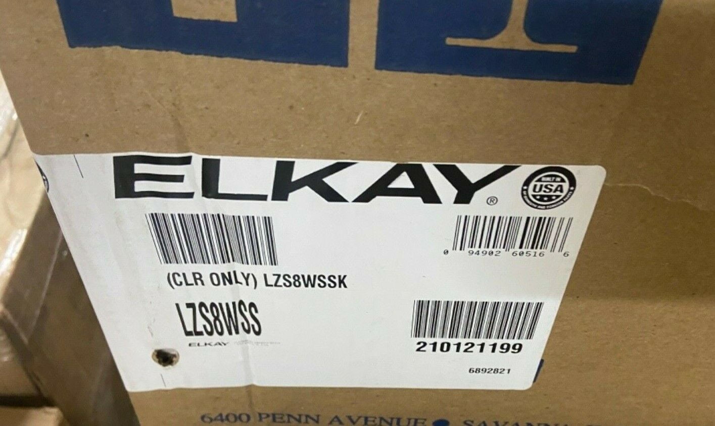 NEW ELKAY LZS8WSS Water Cooler Fountain (CLR ONLY)