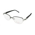 thumbnail image 1 of NEW ELLE 13447 WOMENS/LADIES OVAL HALF-RIM BLACK FASHION ACCESSORY AFFORDABLE DESIGNER CUTE FRAME DEMO LENSES 49-17-135 EYEGLASSES/SPECTACLES, 1 of 9