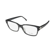 NEW EMILIO PUCCI 2678 WOMENS/LADIES OVERSIZED FULL-RIM STRIPED GREY FRAME DEMO LENSES 52-16-135 EYEGLASSES/GLASSES
