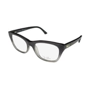 NEW EMILIO PUCCI 2708 WOMENS/LADIES CAT EYE FULL-RIM BLACK GRADIE FRAME DEMO LENSES 50-17-135 FLEXIBLE HINGES EYEGLASSES/EYEGLASS FRAME