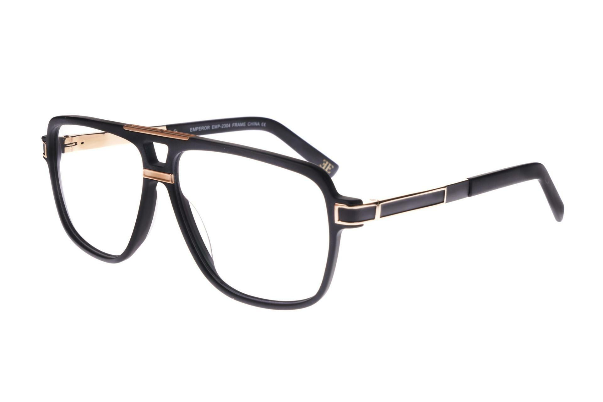 NEW EMPEROR EMP-2299 Black & Gold Eyeglasses 56/17/150 NEW EMPEROR EYEWEAR EMP-2304 Matte Black & Gold Eyeglasses  main image 2