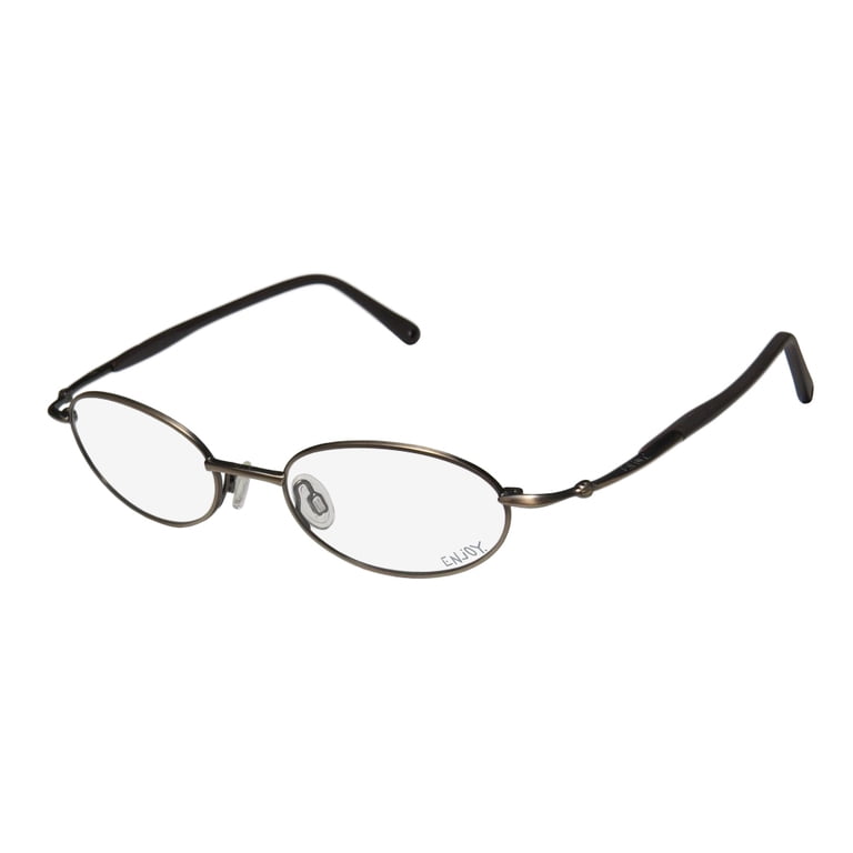 Enjoy 1722 Unisex Prescription Eyeglasses, Oval Full-Rim  display picture 2