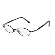 NEW ENJOY 1722 MENS/WOMENS OVAL FULL-RIM NAVY / GRAY FRAME DEMO LENSES 48-18-135 EYEGLASSES/GLASSES