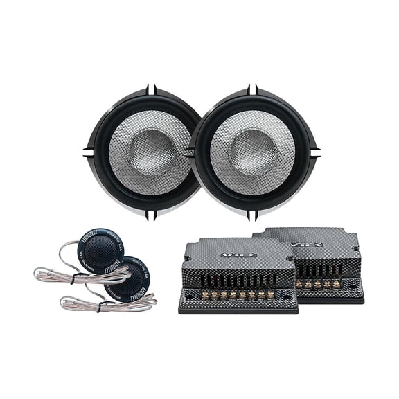 NEW Earthquake VTEK-MC5 VTEK 5.25" 125W RMS 2 Way Cast Frame Carbon Fiber Audiophile Car Audio Component Set 500W Max
