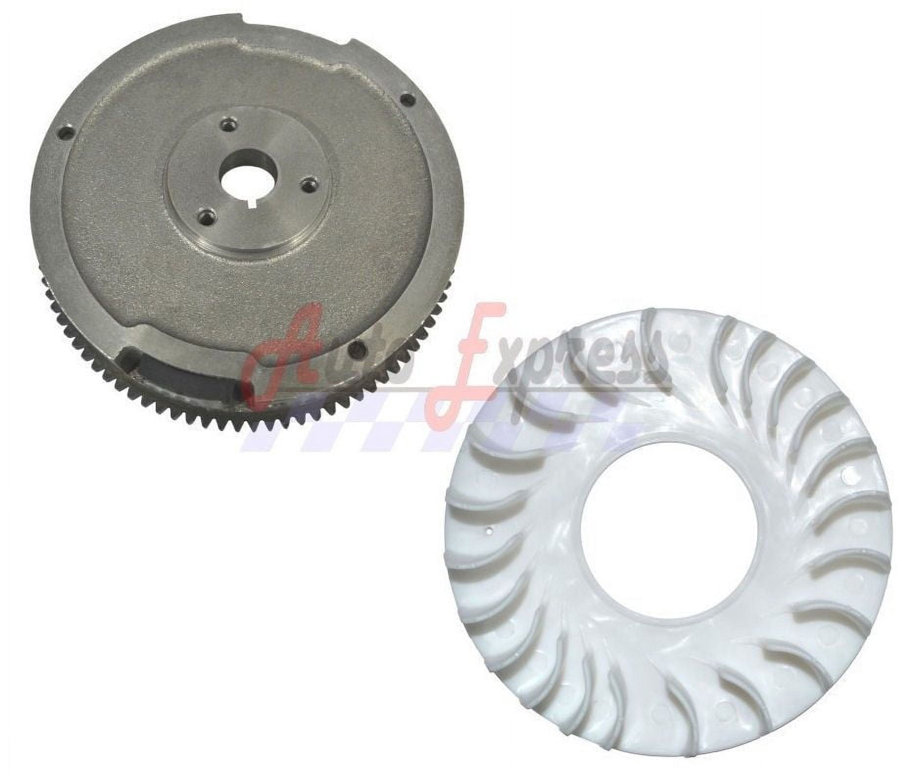NEW Electric Start Flywheel with Drive Gear and Fan FITS Honda