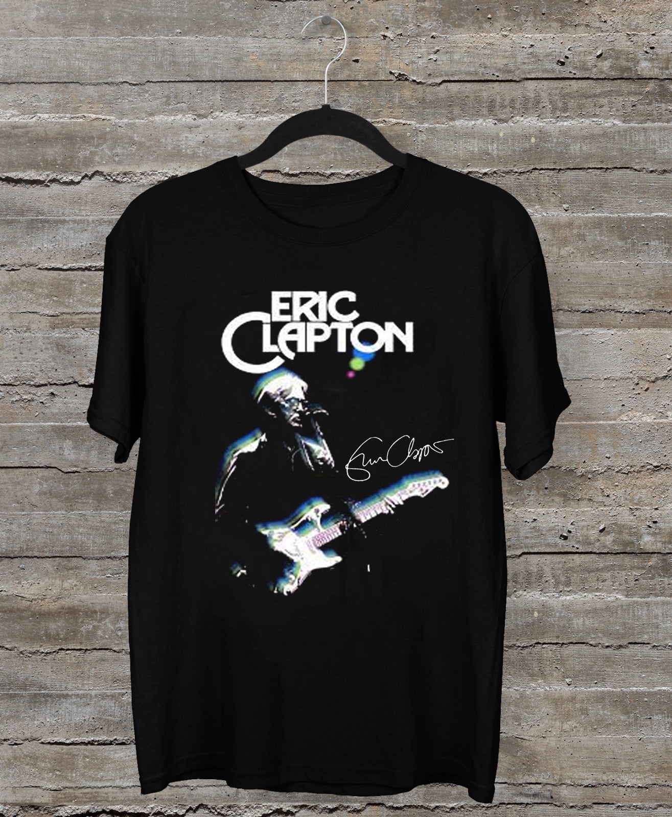 NEW Eric Clapton 2024 Concert Tour Signed Black All Size Shirt KH11