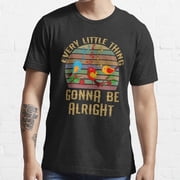 NEW Every Little Thing Is Gonna Be Alright Three Birds Singing T-Shirt