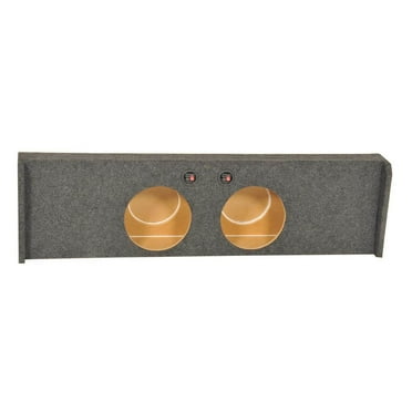 Q Power Dual 12" Subwoofer Box For 2004-2008 Ford F-150 - Underseat Downfiring Enclosure