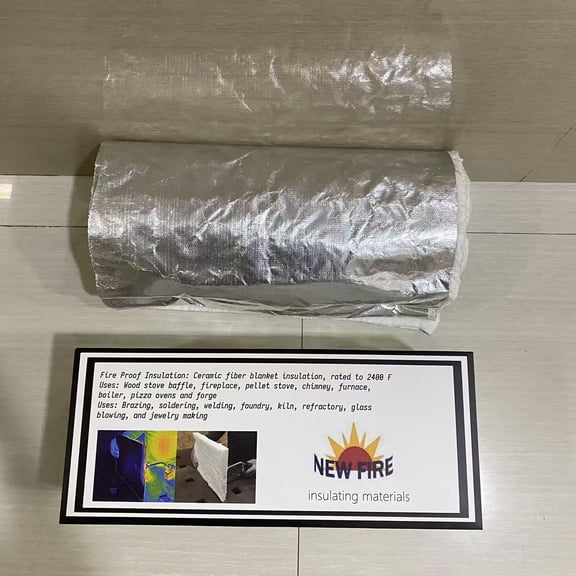 NEW FIRE insulating materials,Ceramic Fiber Insulation, 1" Thick x 12" x 24", 2400F Fireproof Insulation Blanket