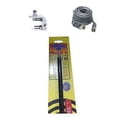 thumbnail image 1 of NEW FIRESTIK 2 FS4 B 4FT BLACK CB ANTENNA, 18FT RG8X COAX, BRACKET & STUD, 1 of 3