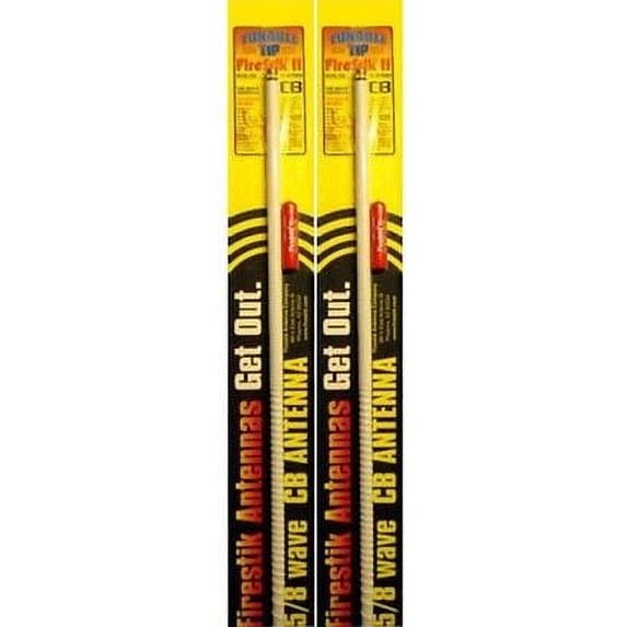 NEW FIRESTIK 2 FS5 TUNABLE TIP 5 FT CB HAM ANTENNA WHITE USA MADE!!!!!! 2 items