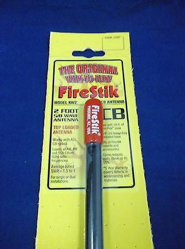 NEW FIRESTIK KW2, KW-2 2 FT FIBERGLASS CB,HAM ANTENNA BLACK USA MADE ...