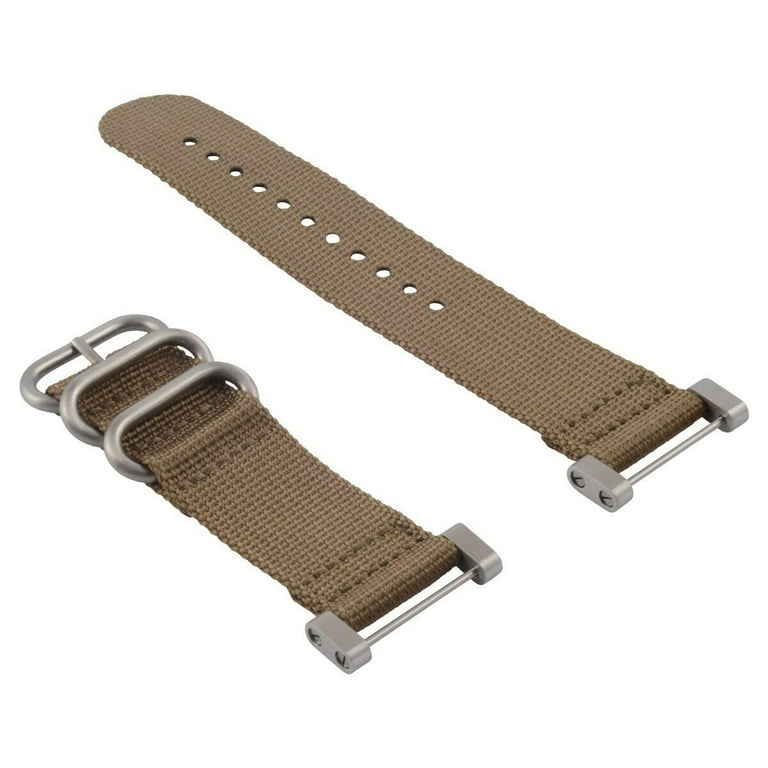 NEW FOR SUUNTO CORE NYLON DIVER WATCH BAND LUGS ADAPTER SET SAND 3 STEEL RINGS Walmart