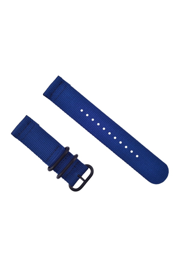 NEW FOR SUUNTO CORE NYLON STRAP DIVER WATCH BAND 3 RINGS PVD BLUE