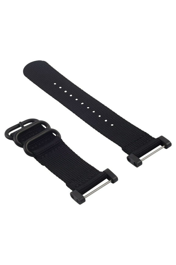 NEW FOR SUUNTO CORE NYLON STRAP DIVER WATCH BAND LUG ADAPTER SET 3 RINGS PVD BLACK