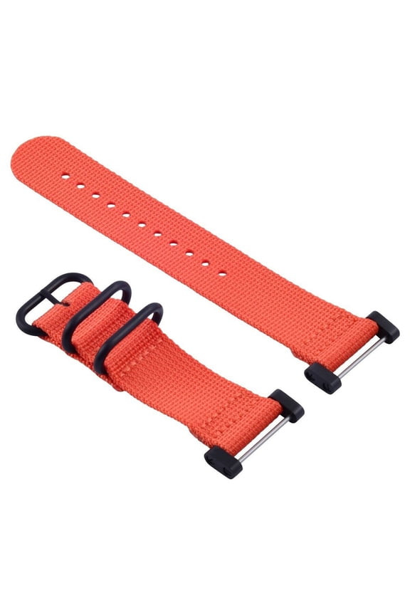 NEW FOR SUUNTO CORE NYLON STRAP DIVER WATCH BAND LUG ADAPTER SET 3 RINGS PVD ORANGE