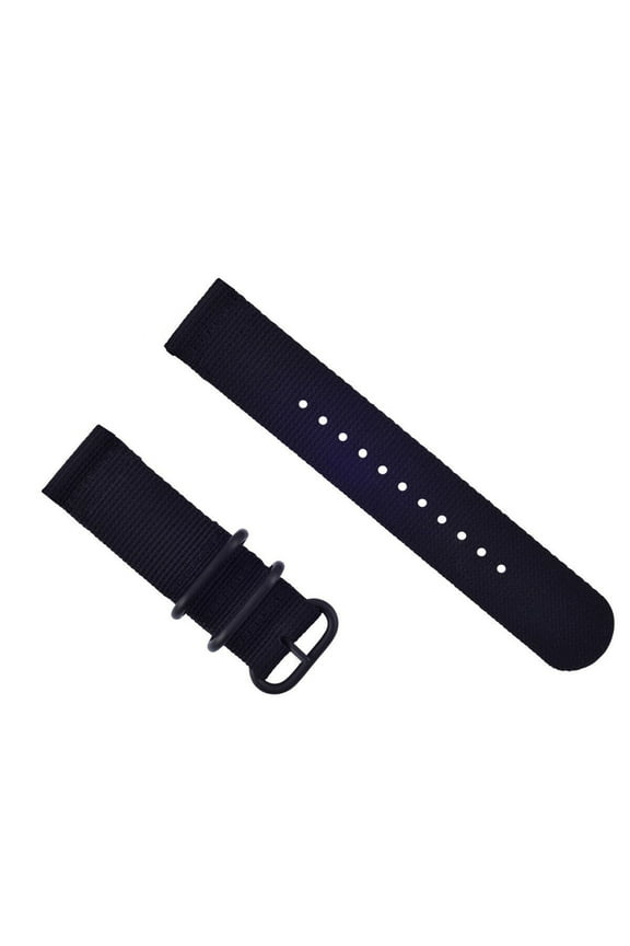 NEW FOR SUUNTO CORE NYLON STRAP DIVER WATCH BAND LUGS BLACK PVD 3 RINGS