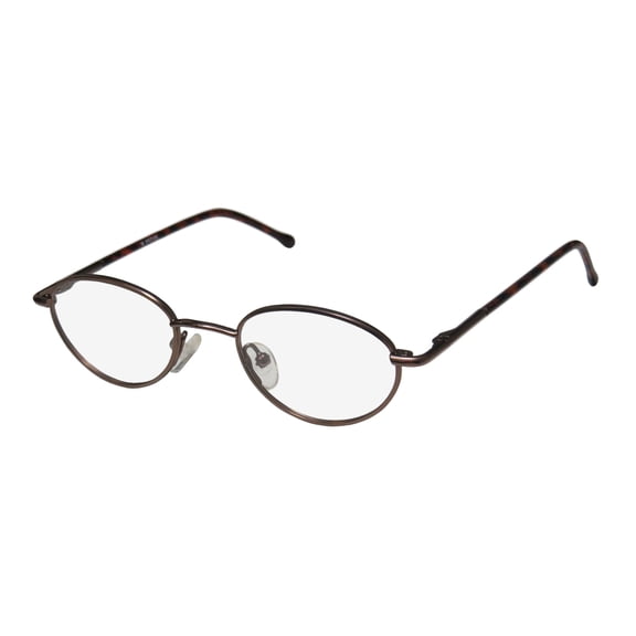 NEW FORGET-ME-NOT KLA0001 UNISEX/BOYS/GIRLS/KIDS DESIGNER FULL-RIM MATTE BROWN CLASSIC DESIGN CASUAL FRAME DEMO LENSES 42-18-120 FLEXIBLE HINGES EYEGLASSES/EYEWEAR