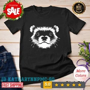 NEW/Ferret Face Graphic Illustration for Mom - Funny Lovers Gift Unisex T-shirt