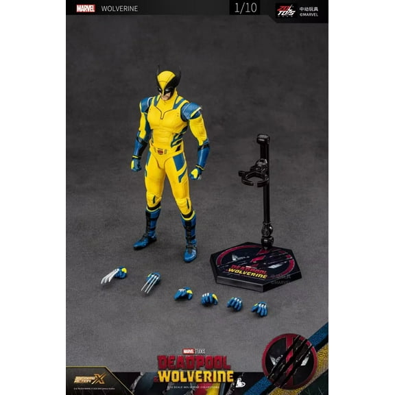 NEW ! Figurines DEADPOOL & WOLVERINE Collection FILM 2024 ZD 18 cm Removable and Replaceable Face,Collectible Statue Action Figures Anime Desktop Decoration Ornaments Gift