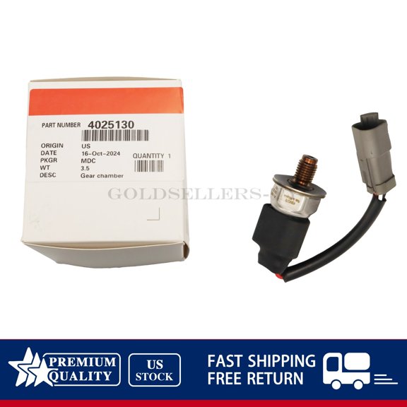 NEW Fits Cummin 8.3 Liter ISC/ISL Engines 4025130 Pressure Sensor US