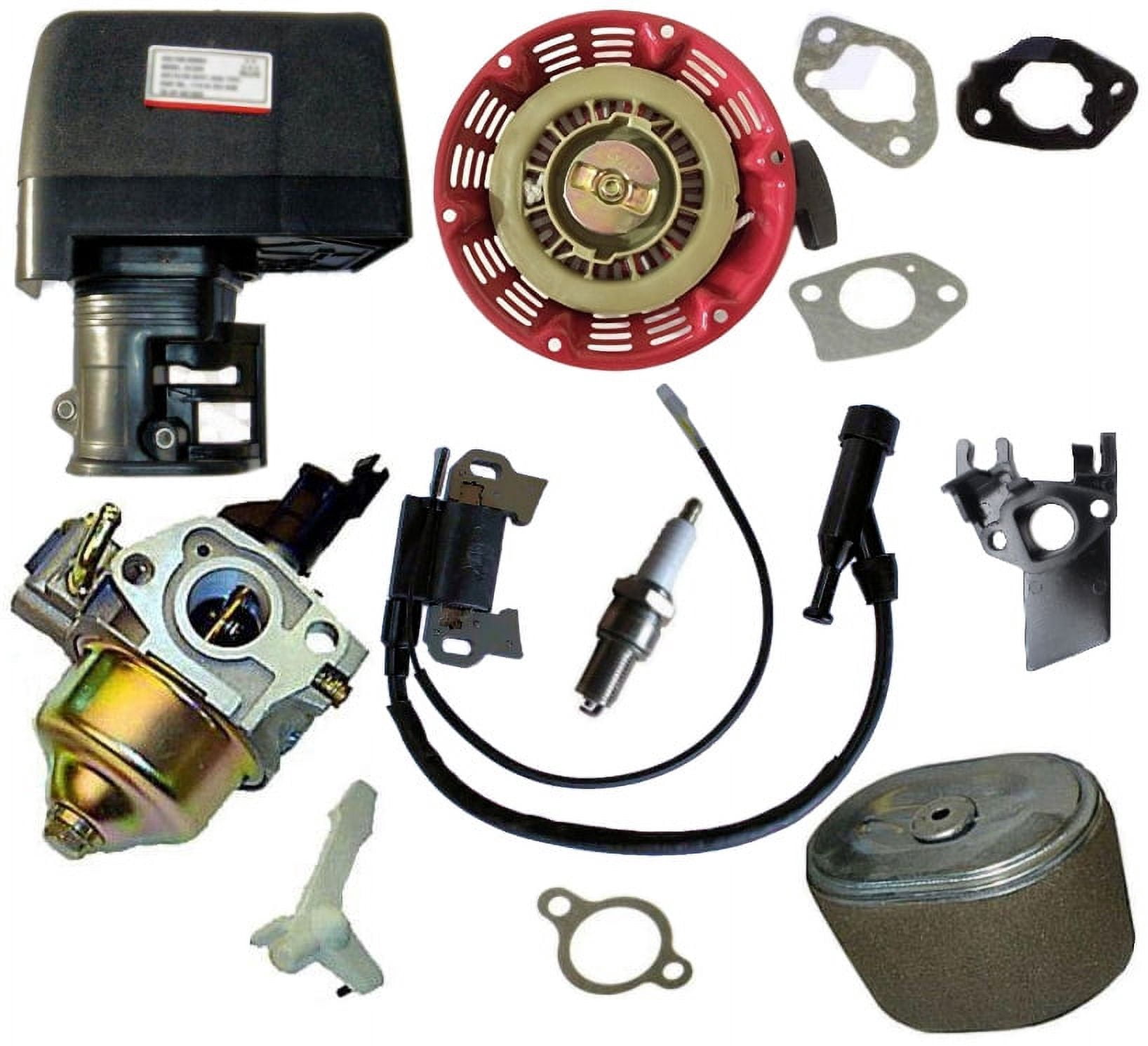 Engine Rebuild Kit For Honda GX240 GX270 - Carburetor, Ignition Coil, Recoil, Filter