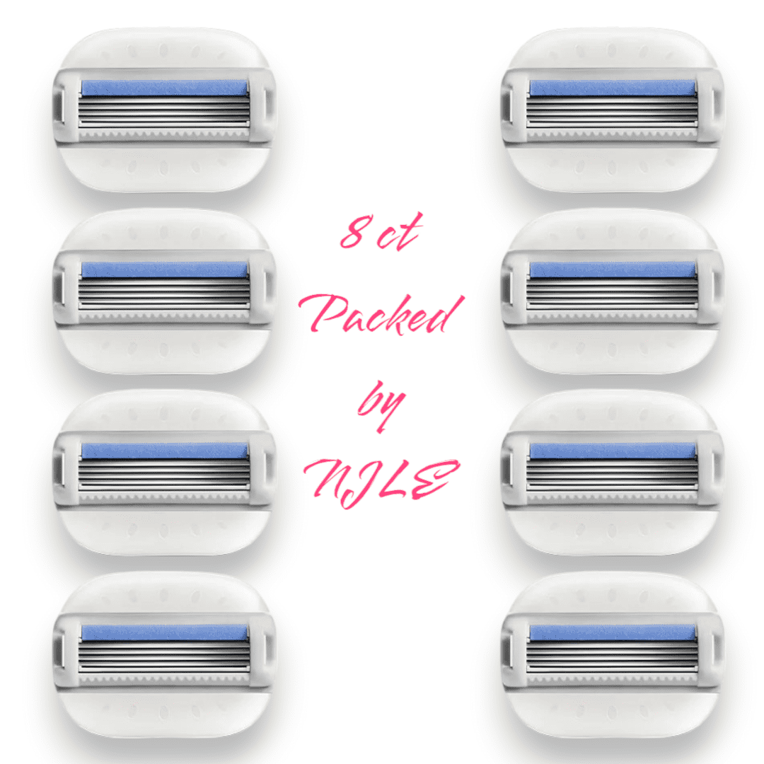 NEW Flamingo Moisture Plus Razor Blades for Women, Moisture Plus Blade Refills, 8 Razor Refills