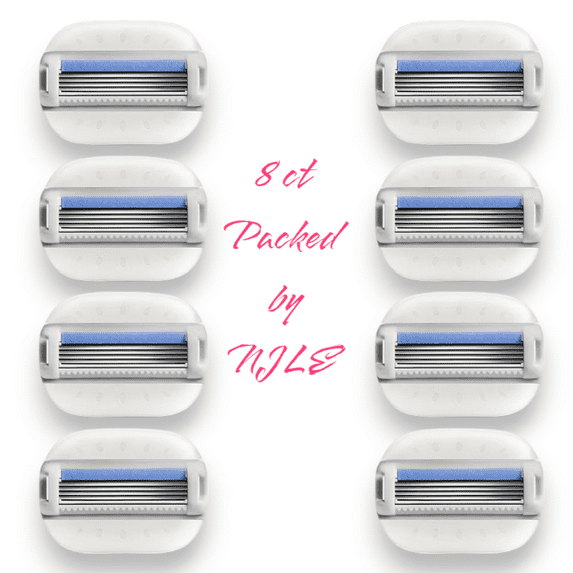 NEW Flamingo Moisture Plus Razor Blades for Women, Moisture Plus Blade Refills, 8 Razor Refills