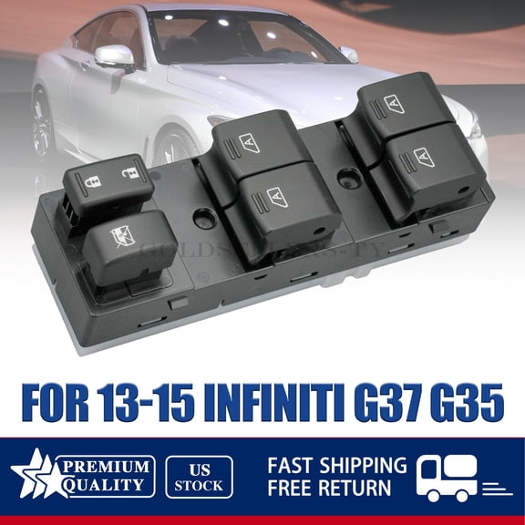 NEW For 13-15 Infiniti G37 G35 25401-JJ53B Master Power Window Switch Assy US
