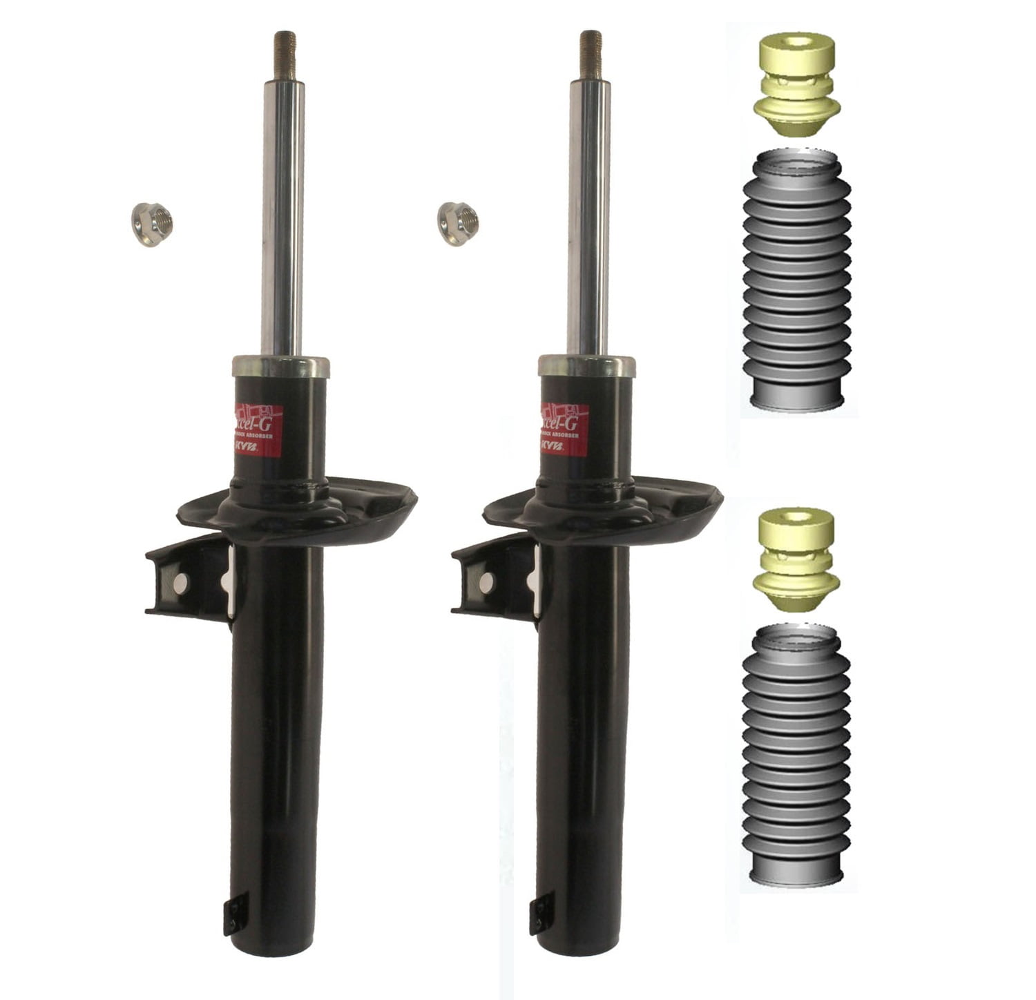 NEW Front Suspension Struts & Bellows Kit KYB For Volkswagen Tiguan