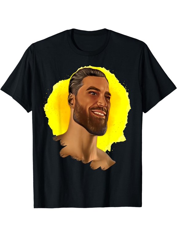 NEW Funny Gigachad Meme Giga Chad Alpha Male Sigma Memes T-Shirt - MADE IN USA