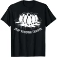 thumbnail image 1 of NEW Funny Stop Penguin Tariffs, I Stand With The Penguins Design T-Shirt, 1 of 2
