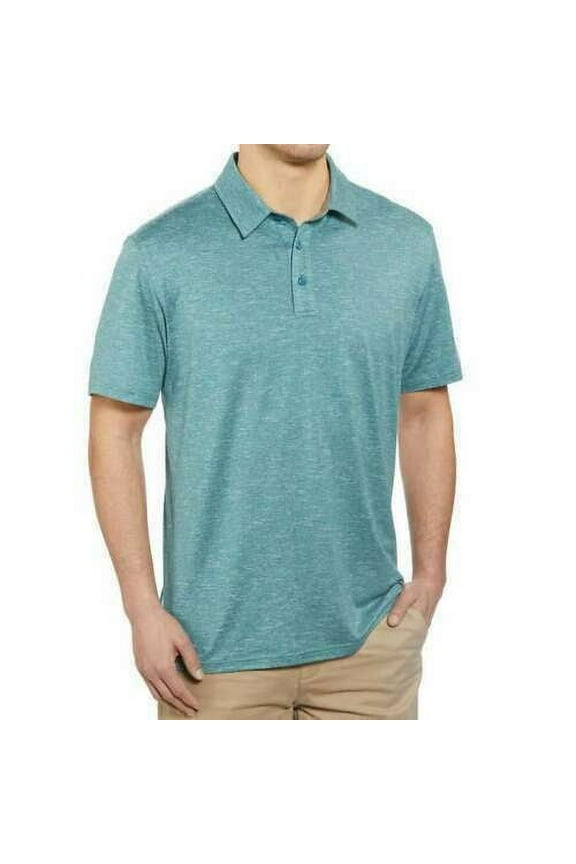NEW!!! G.H. Bass & Co. Men's Performance Polo (Dragonfly Heather & Small)