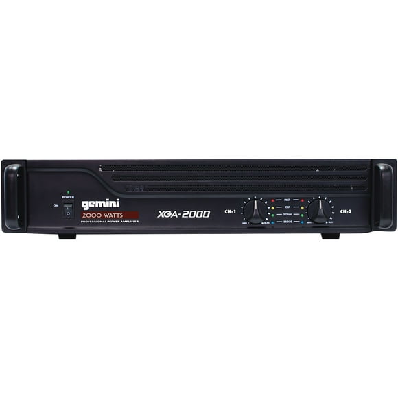 NEW! GEMINI XGA-2000 2000 Watt 2 CH Power Amplifier Professional DJ Stereo Amp