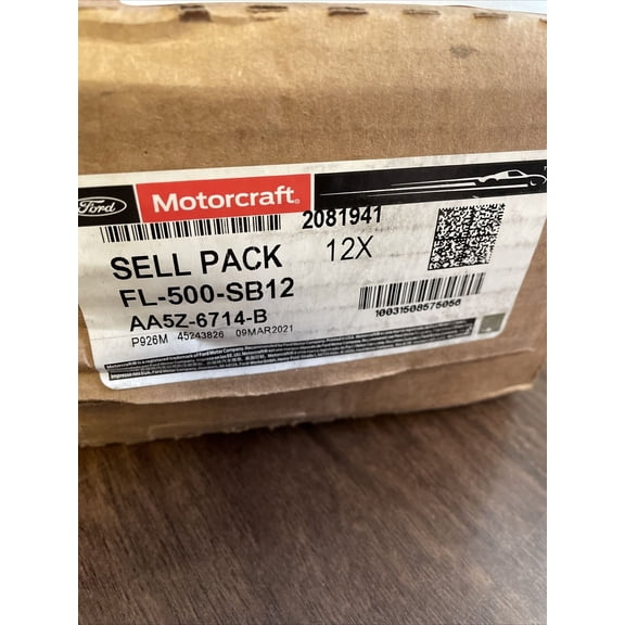 NEW GENUINE OEM Engine Oil Filter, MOTORCRAFT FL-500-SB (12 PC CASE) AA5Z-6714-B